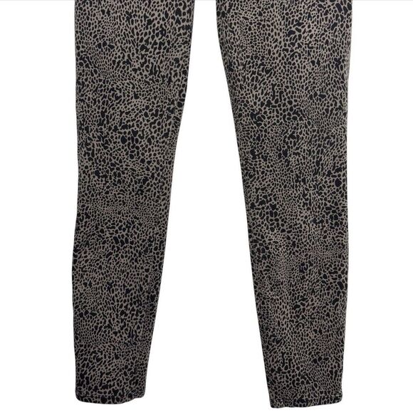 SPANX Jean-ish Ankle Leggings Jeans Size S Dots Animal Print Brown Black 20018R - Picture 4 of 12